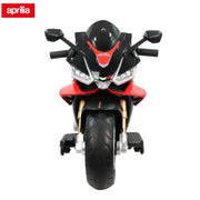 TCARAIWEN 24V Kids Motorbike Aprilia Licensed Ride on Toy, Black