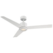 Modern Forms FR-W1809-54L-MW Lotus 54 Inch Smart Ceiling Fan with Light Kit - Matte White, Remote Control, Dimmable LED