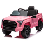 UBesGoo 12V Licensed Toyota Tundra Ride On Cars for Kidsl, Pink