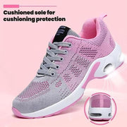 KAQ Unisex Orthopedic Sneakers with Advanced Arch Support, Breathable Mesh, Air Cushion Sole, Wide Toe Box, Lace-Up Walking Shoes