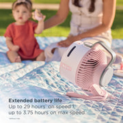Shark FlexBreeze HydroGo Pro Portable Cooling Fan with Dry-Touch Evaporative Mist, Corded and Cordless, 5 Speeds, Graphite, FA056