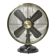 Better Homes & Gardens SFDR0-200APT 12 inch Vintage Oscillating Table Fan Black with 3 Speeds