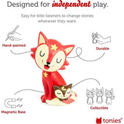Tonies 10000539 Bedtime Songs, Audio Play Figurine for Portable Speaker, Small, Red, Plastic