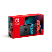 Nintendo HADSKABAA Switch Console with Neon Blue & Red Joy-Con.