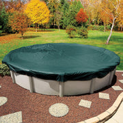 In The Swim 21 Round Above Ground Winter Pool Cover, Polar Plus 10 x 10 Scrim, UV Resistant, Winch and Cable Included, Green