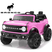 Iyofe Ford Bronco Electric Ride On Car, 24V, Two Seats, Parental Remote Control, Bluetooth Music, Suspension