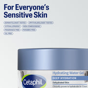 CETAPHIL DEEP HYDRATION Skin Restoring Water Gel Face Moisturizer, 72 Hr Hydration, 1.7 oz
