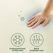 Zinus CLE-10F Cooling Airflow Memory Foam Mattress, White, Full