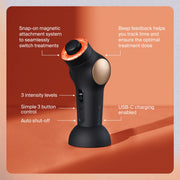 Therabody TheraFace PRO All-In-One Skincare Device with 8 Treatments, Microcurrent, LED Light Therapy, Percussive Massage, Deep Cleansing, Black