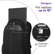 Targus TBB943GL 15-16 Inch Classic Laptop Backpack - Fits Most Laptops up to 16