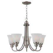 Sea Gull 35940-962 Windgate 5-Light Brushed Nickel 1-Tier Chandelier