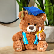 Way To Celebrate JPP0373 Graduation 2024 - 9 inch Brown Bear Plush with Cap