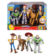 Mattel JLR68 Disney Pixar Toy Story 4 Pack Action Figures, Woody, Jessie, Bullseye, Buzz Lightyear, 7 Inch