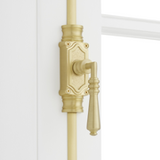 Signature Hardware 560271  955213-4.75 Romlain 6 Inch Tall Window Cremone Security Bolt - Satin Brass