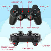 JGOO 55558 2.4G Portable 4K TV Video Retro Game Console