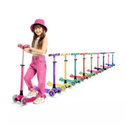 Lifemaster Children and Toddler 3 Wheel Kick Scooter, Pink