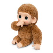 Moose Toys 26766 Little Live Pets My Baby Monkey Minis Pepi Peach Interactive Electronic Pet Toy, Soft Caramel Brown Fur, 7.4 in, 20+ Sounds and Reactions