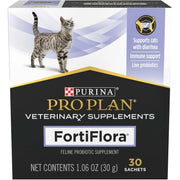 GAFICO Purina Pro Plan Veterinary Supplements FortiFlora Cat Probiotic Food Supplement for Cats with Diarrhea - 30 ct/Box