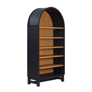 Better Homes & Gardens Juliet Open Arch Bookcase, White and Light Honey, Five Shelves with Three Adjustable, Durable Wood Construction
