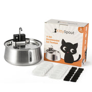 KittySpout Wireless Fountain 2.0 CRO1 - 2 Month: Wireless KittySpout + 4 filter sets