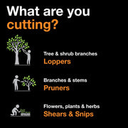 Fiskars PowerGear2 Titanium Tree Trimming Lopper, 32 in, 2 in Cut Capacity, Black, 1077514