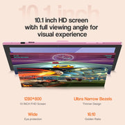 CUPEISI Android 14 Tablet 10 inch, 8GB RAM 64GB ROM & 1TB Expandable Tablets, Pink - 8MP Dual Camera