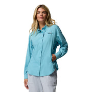 Columbia Women's PFG Tamiami II Long Sleeve Button-Down Shirt, UPF 40 Sun Protection, Breathable Mesh Vent, Moisture-Wicking, Vintage Blue, X-Large, 127570