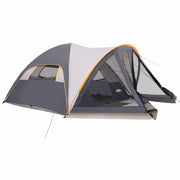 Yuyuanxiang UNP Camping Tent with Screen Room, Portable 6 Person Dome Tent, Family Outdoor Tent with Screen Porch, 14 ft x 11 ft x 72 in Height, UNP-1411-DB