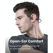 Shokz S803 OpenRun Mini Bone Conduction Waterproof Bluetooth Headphones with Cooling Wristband (Black, Mini)