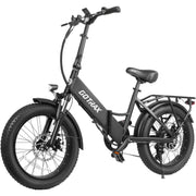 GOTRAX F2 Foldable eBike w/ 40 mile Max Operating Range and 20 MPH Max Speed - Black