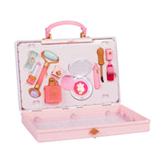 Beatie Disney Princess Style Collection Trendy Pretend Play Makeup Tote, Pink, 11-Piece Set