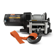 Ozark Trail 10818002 2500 lb 12V DC Electric ATV Winch with 50ft Steel Rope and Mounting Bracket, Black
