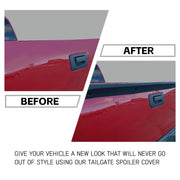 Fametrade CA-121T Kojem Tailgate Cap Top Protector Molding Spoiler Cover, Textured Black ABS Plastic, Fits 2007-2014 Chevrolet Silverado and GMC Sierra Trucks