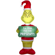 Dr. Seuss The Grinch 5.5 ft Airblown Yard Inflatable Christmas Decoration, Multicolor, LED Lights, Indoor Outdoor