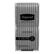 Kimberly Clark 105330501 Depend Fresh Protection Adult Incontinence Underwear for Men, Maximum, XXL, Grey, 44 Count