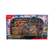 Pokemon 2U4ZS09XCPTT Mega Lucario ex Figure Collection, Etched Foil Promo Card, Oversized Promo Card, 5 Booster Packs