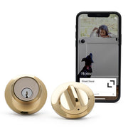 Level C-E13U Lock Smart Lock, Keyless Entry, Smartphone Access, Bluetooth Enabled, Works with HomeKit Polished Brass