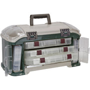 Plano Outdoor Sports Angled Fishing Tackle Box Storage System, Green / Tan, 11.5oz