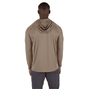 Milwaukee WORKSKIN Hooded Sun Shirt, Sandstone, Moisture-Wicking, UPF 50+ Protection, Lightweight Breathable Comfort, Long Sleeve, Size Small, M550N-S