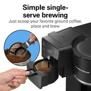 Hamilton Beach 47501J 2-Way Programmable Iced/Hot Coffee Maker, Single-Serve and 12 Cup Glass Carafe