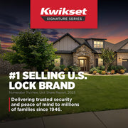 Kwikset Lisbon Passage Door Lever, Polished Chrome, Square Rose, Reversible, Non-Locking, Adjustable Latch, 97200-875