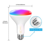 Govee BR30 Smart LED Bulb 1000 Lumens Multicolor Dimmable Tunable White 2-Pack B6011AC1
