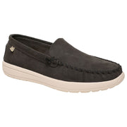 Minnetonka Discover Classic Moccasins for Men - Charcoal - 10M