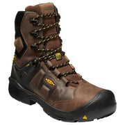 KEEN Utility Dover 8'' Waterproof Carbon-Fiber Toe Work Boots for Men - Dark Earth/Black - 10M