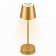 Better Homes & Gardens 14 in Gold Rechargeable Color-Changing Table Lamp, Metal Body, Touch Control, USB-C Charging, Water-Resistant