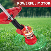 G-PEH Cordless Weed Wacker Electric, 24V String Trimmer with Auto Line Feed, 2 X 4.0Ah Weed Wacker Battery Operated, Electric Weed Eater with 4 Pcs Grass Cutter Spool Line, Fast Charger Included