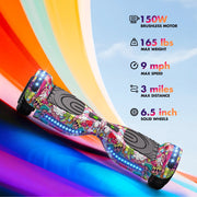Tcdjtc LBW12A Electric Scooter with Bluetooth Speakers, Unicorn
