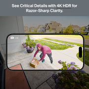 Arlo Ultra Security Camera 4K HDR, 3rd Gen, Wireless Outdoor, Battery Powered, SmartHub Included, AI Detection, 180 Field of View, 2 Cameras, White, VMS5250-100NAS