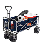 Smart Design 7051042 Collegiate Heavy-Duty Utility Collapsible Sports Wagon, Auburn Tigers
