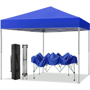 GVDV CP014831 10x10 ft Easy Pop up Outdoor Canopy Tent, Blue